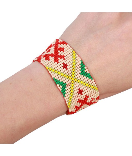 Tradicinių raštų smulkių karoliukų apyrankė